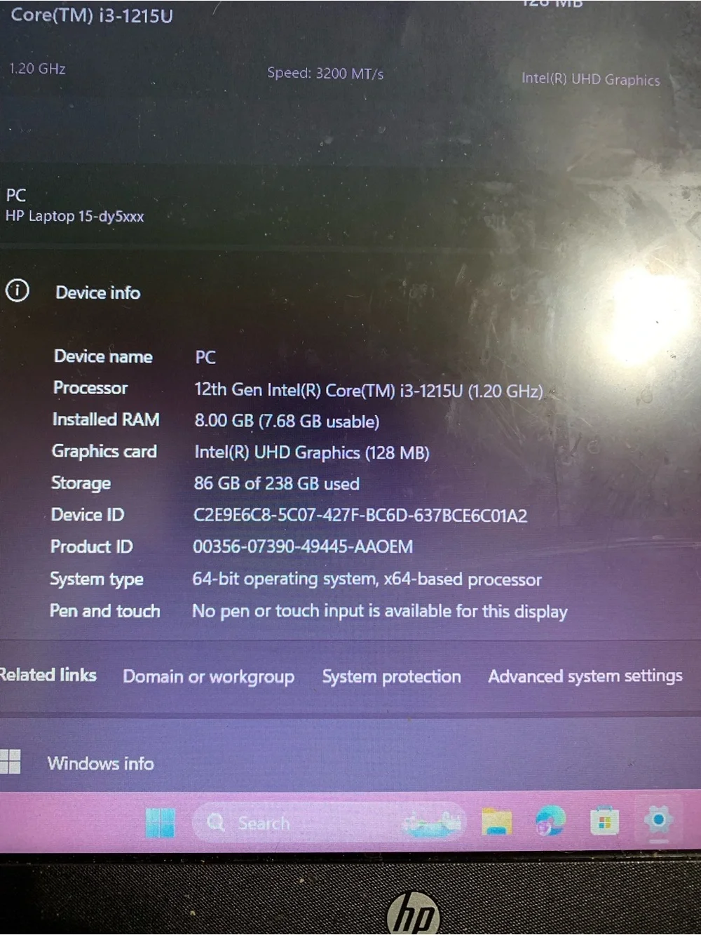 HP Silver Notebook - Read Description